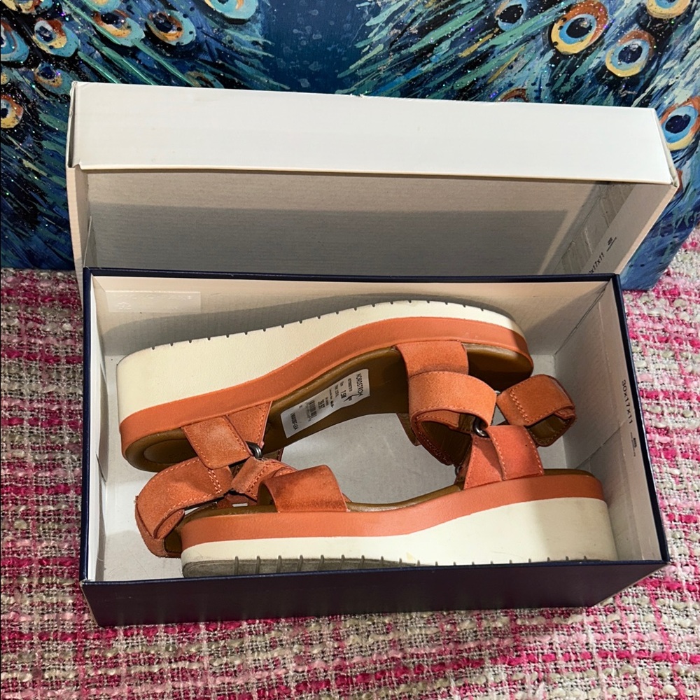 Caslon Size 7.5 Pink Coral Wedge Sandals